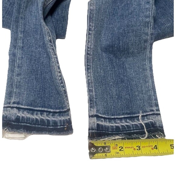 Rag & Bone JEAN Skinny Jeans Sz 25 OLANA Patch Panel Colorblock Raw Hem USA Made - Picture 5 of 11
